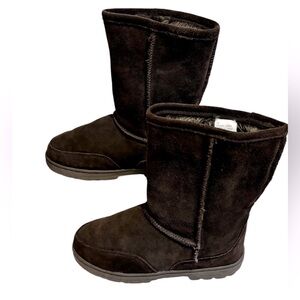 MELROSE AVE GENUINE LEATHER Warm Lined Brown Boots 7M